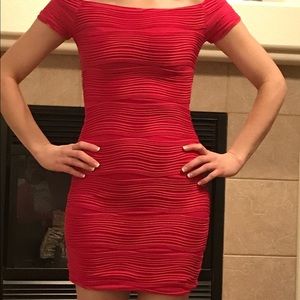 Red brat star ruffle dress knee length $10 obo